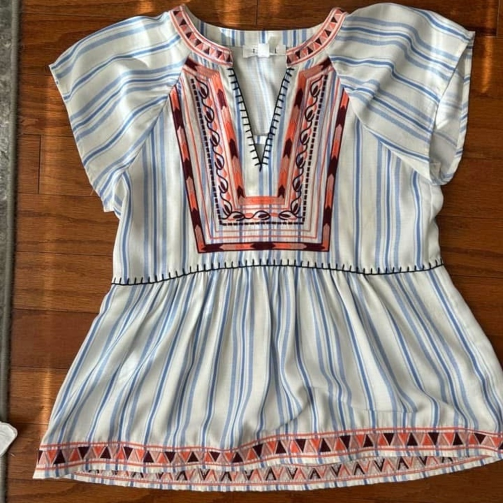 THML Aztec embroidered Blouse